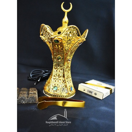 The Golden Stone Style Electric Incense Burner