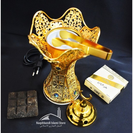 The Golden Stone Style Electric Incense Burner