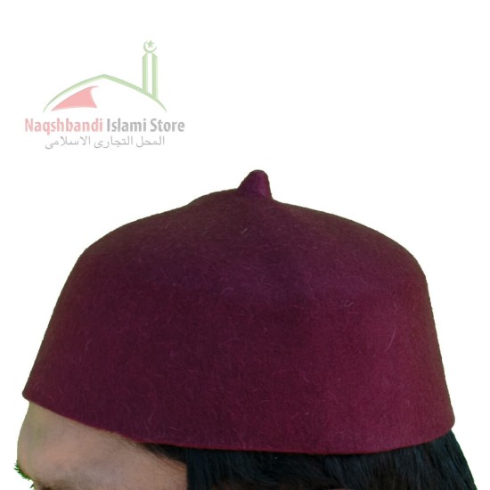 Maroon Rumi Hat – Stylish Wool Hat for Comfort and Tradition