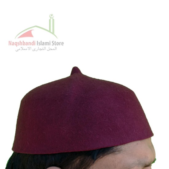 Maroon Rumi Hat – Stylish Wool Hat for Comfort and Tradition