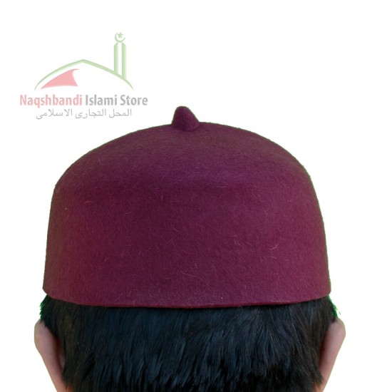 Maroon Rumi Hat – Stylish Wool Hat for Comfort and Tradition