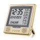 Square Athan Desk Clock with Full Azan Display - Muslim Prayer Clock