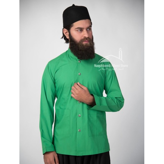 Muslim Sea Green Shirt Sufi Islamic Clothing