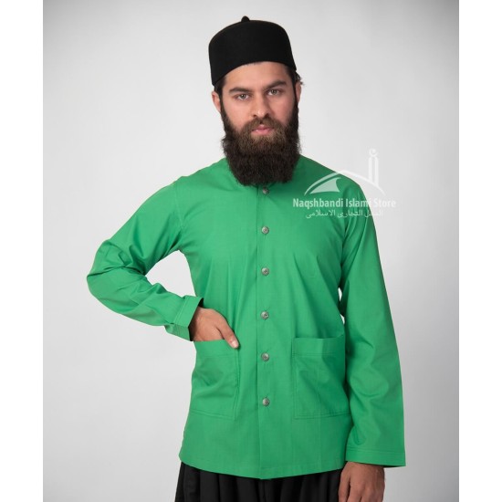 Muslim Sea Green Shirt Sufi Islamic Clothing