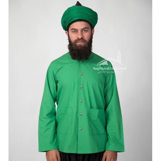 Muslim Sea Green Shirt Sufi Islamic Clothing