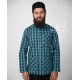 Muslim Sea Blue lining Shirt Sufi Islamic Clothing