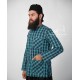 Muslim Sea Blue lining Shirt Sufi Islamic Clothing