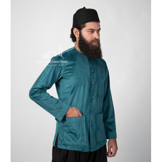 Muslim Zinc Velvet Shirt Sufi Islamic Clothing