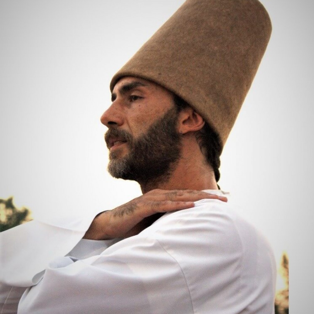 Traditional Whirling Dervish Hat - tall hat - sikke