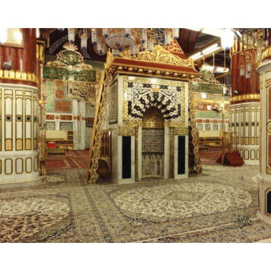 Authentic Riyaz ul Jannah (ریاض الجنۃ) Prayer Rug – King Fahad Era Masjid al Nabawi