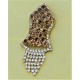 New Brown Pearls Nalain Sharif Small Badge 