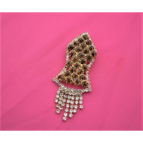 New Brown Pearls Nalain Sharif Small Badge 