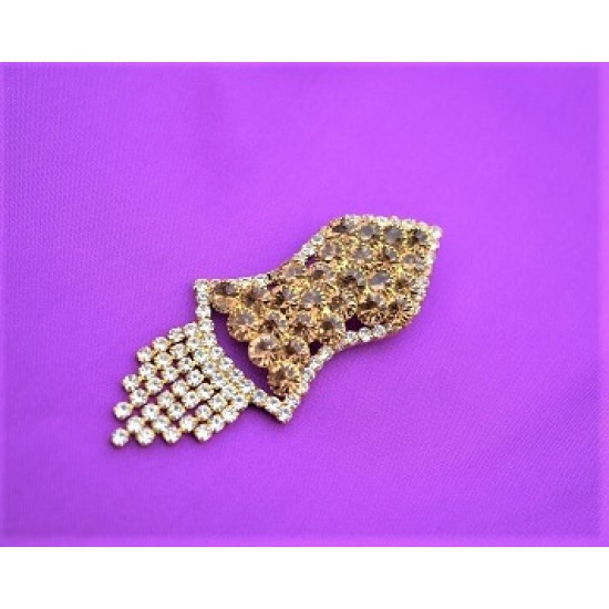 New Brown Pearls Nalain Sharif Small Badge 