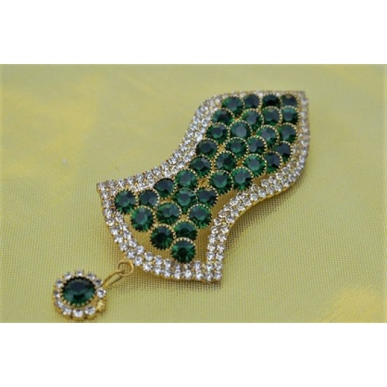 New Green Pearls Nalain Sharif Large Badge 