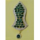 New Green Pearls Nalain Sharif Large Badge 