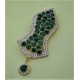 New Green Pearls Nalain Sharif Large Badge 