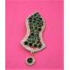 New Green Pearls Nalain Sharif Large Badge 