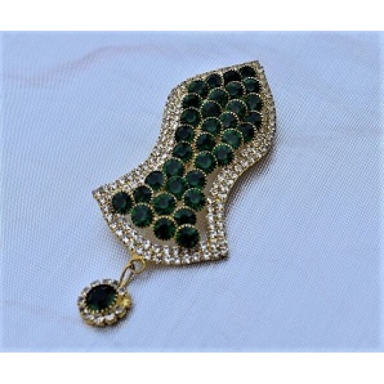 New Green Pearls Nalain Sharif Large Badge 