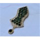 New Green Pearls Nalain Sharif Large Badge 