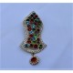 New Multicolor Pearls Nalain Sharif Large Badge 