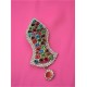 New Multicolor Pearls Nalain Sharif Large Badge 