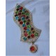 New Multicolor Pearls Nalain Sharif Large Badge 