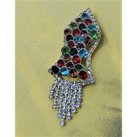 New Multicolor Pearls Nalain Sharif Small Badge 