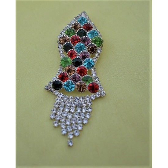 New Multicolor Pearls Nalain Sharif Small Badge 