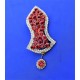 New Red Pearls Nalain Pak Large Badge 