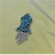 New Sea Blue Pearls Nalain Sharif Small Badge 