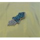 New Sea Blue Pearls Nalain Sharif Small Badge 