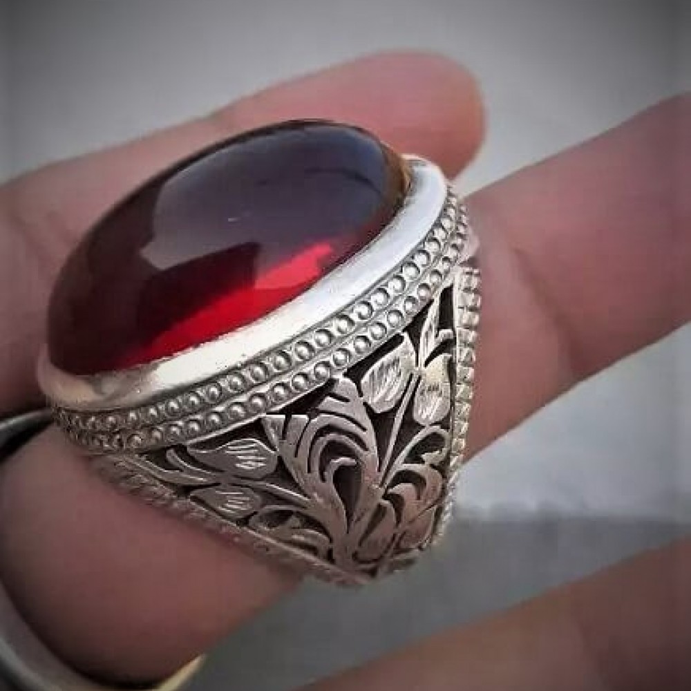 Buy Ruby Ring for Men & Women from USA - Naqshbandi Islami Store