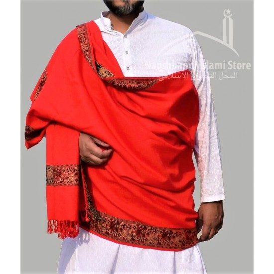 Baghdadi Shawl Sufi Muslim White Kashmiri Pashmina Shawl