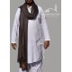 Mix Woolen Dark Grey Plain Kashmiri Shawl for Men