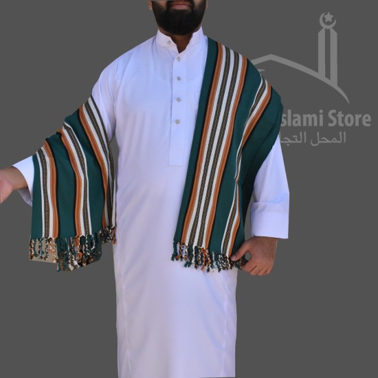 Dark Green Habirah Yemeni Shawl