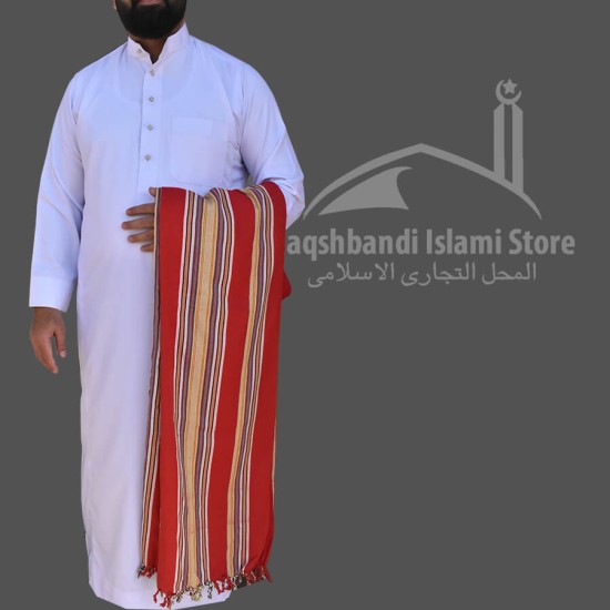 Red Habirah Yemeni Shawl