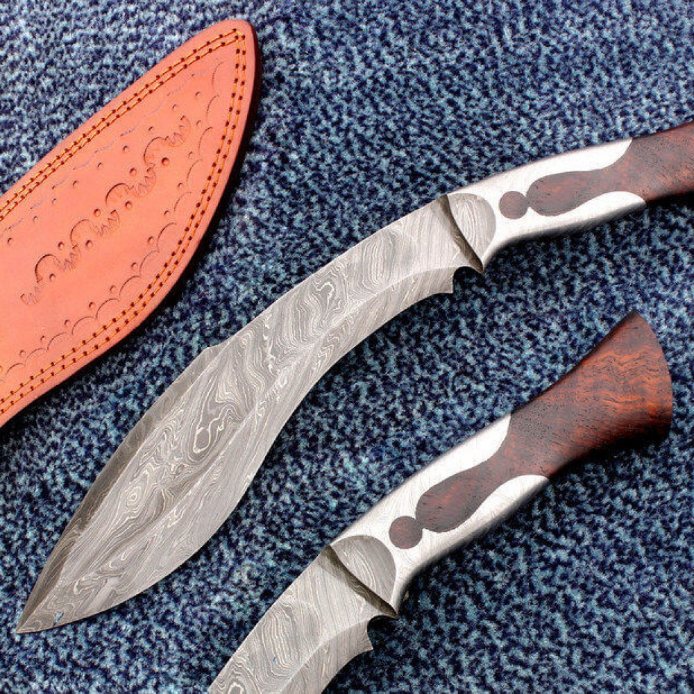 ND-108 Rose Wood Handle 16 Inches Kukri Bowie Knife