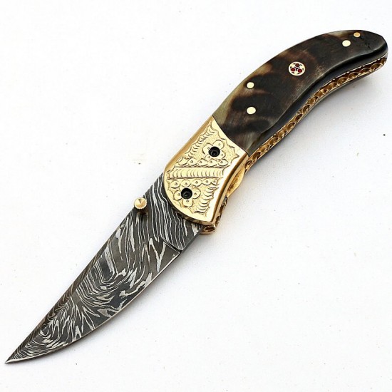 ND-112 Liner Lock Folding Knife Amazing File Work