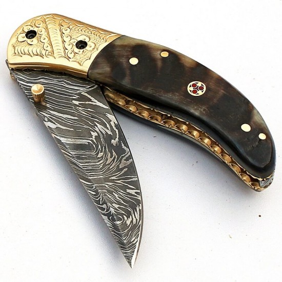 ND-112 Liner Lock Folding Knife Amazing File Work