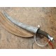 NS-100 CUSTOM HANDMADE 25 Inches Fire Damascus Arabian Sword