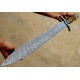 NS-102 CUSTOM HANDMADE 26 Inches Damascus Steel Sword Paka Wood Handle