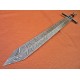 NS-106 CUSTOM HANDMADE 32 Inches Damascus Steel Paka Wood Handle