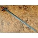 NS-112 CUSTOM HANDMADE 36 Inches Damascus Steel Sword Rose Wood Handle