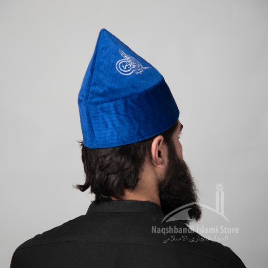 Kufi Cone Taj Blue Sufi Muslim Kufi Hat