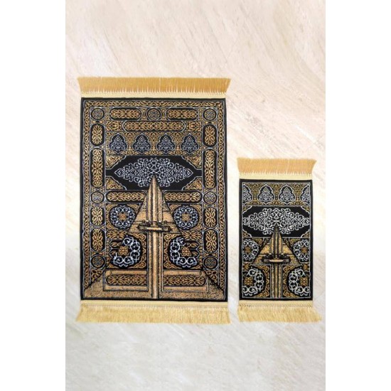 Set of 2 door of the Kaaba prayer mat