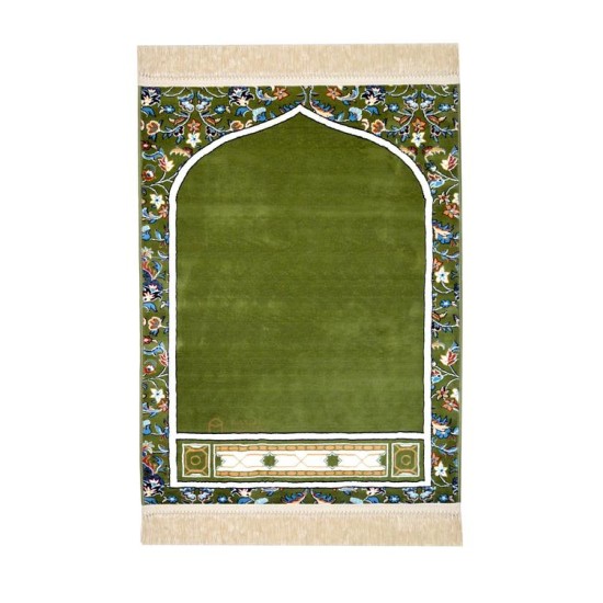 Makkah imam prayer mat - green color XL size