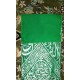 Green and White Medina Kiswah Piece 54 cm x 22 cm